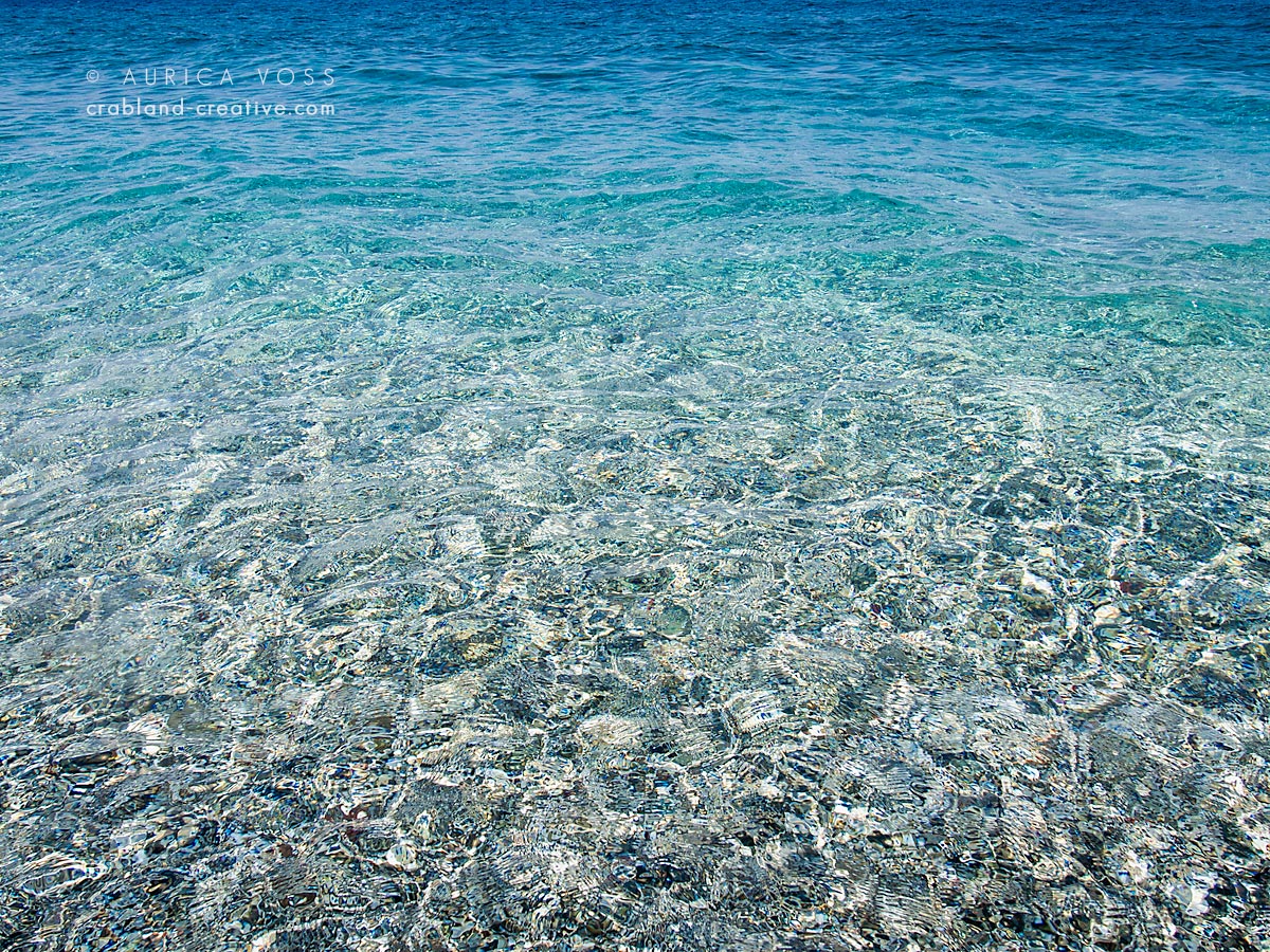 Wandbilder Meer - Mittelmeer - Kristallklares Wasser am Strand