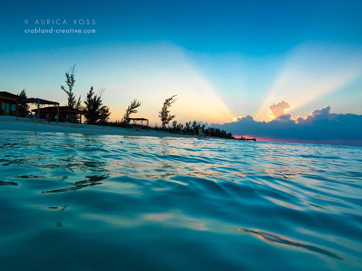 Karibik Meer Sonnenstrahlen - Fotokunst kaufen