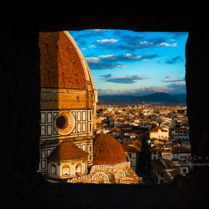 Blick aus Giottos Campanile auf die Kathedrale von Florenz