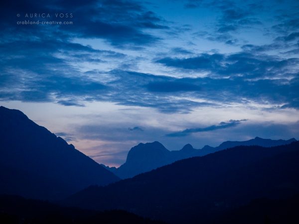 Schönau am Königssee - Alpen in der blauen Stunde