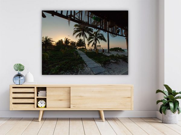 Wandbild Palmen - Fotokunst kaufen - Fine Art Fotografie Natur Landschaft Karibik